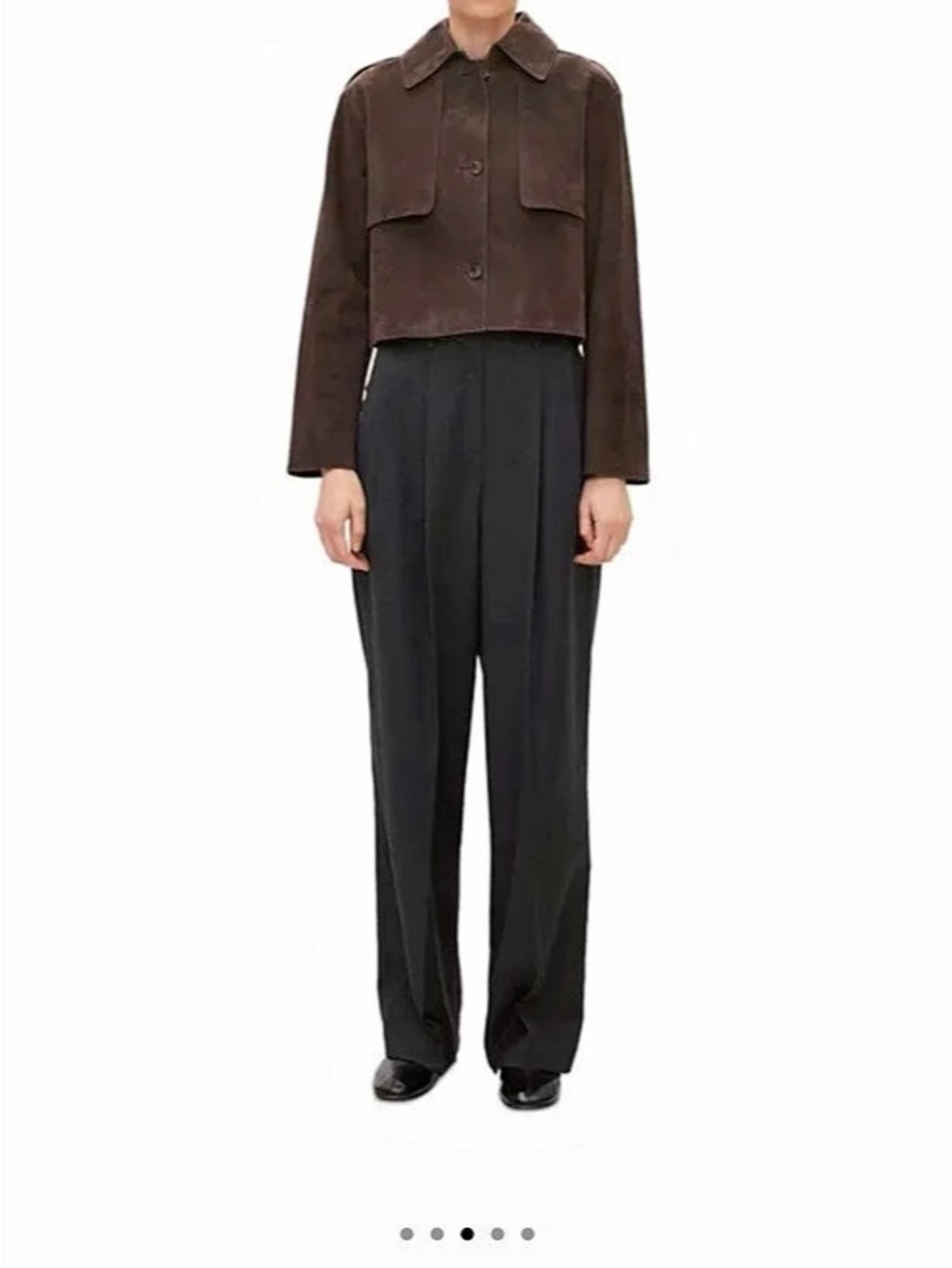 Theory Reece Cropped Suede Trench Coat NWT sz M